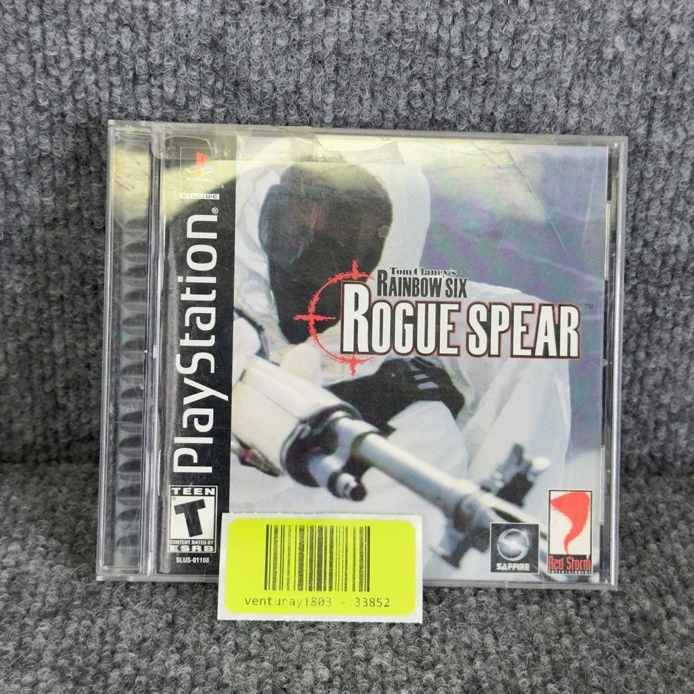 Rainbow Six Rogue Spear‎ PS1 Game Disc Only Sony PlayStation Tested Tactical FPS